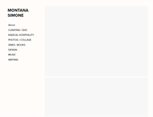 Tablet Screenshot of montanasimone.com